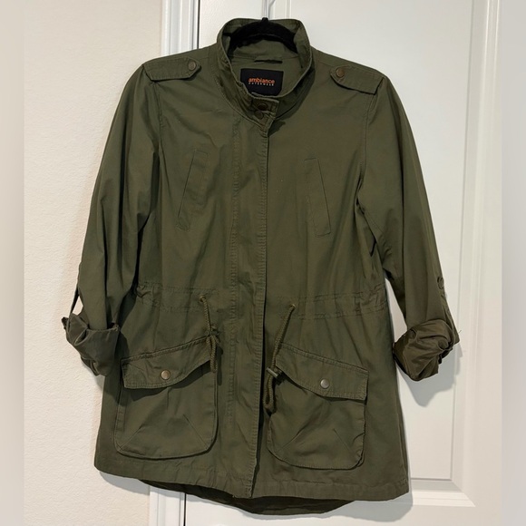 Ambiance Jackets & Blazers - Ambiance Khaki Utility Jacket